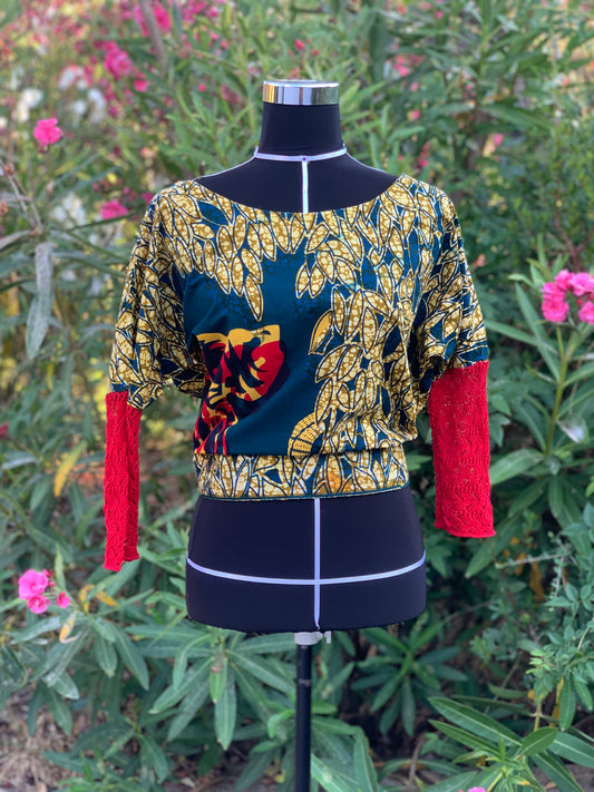 Top Crop Kimono